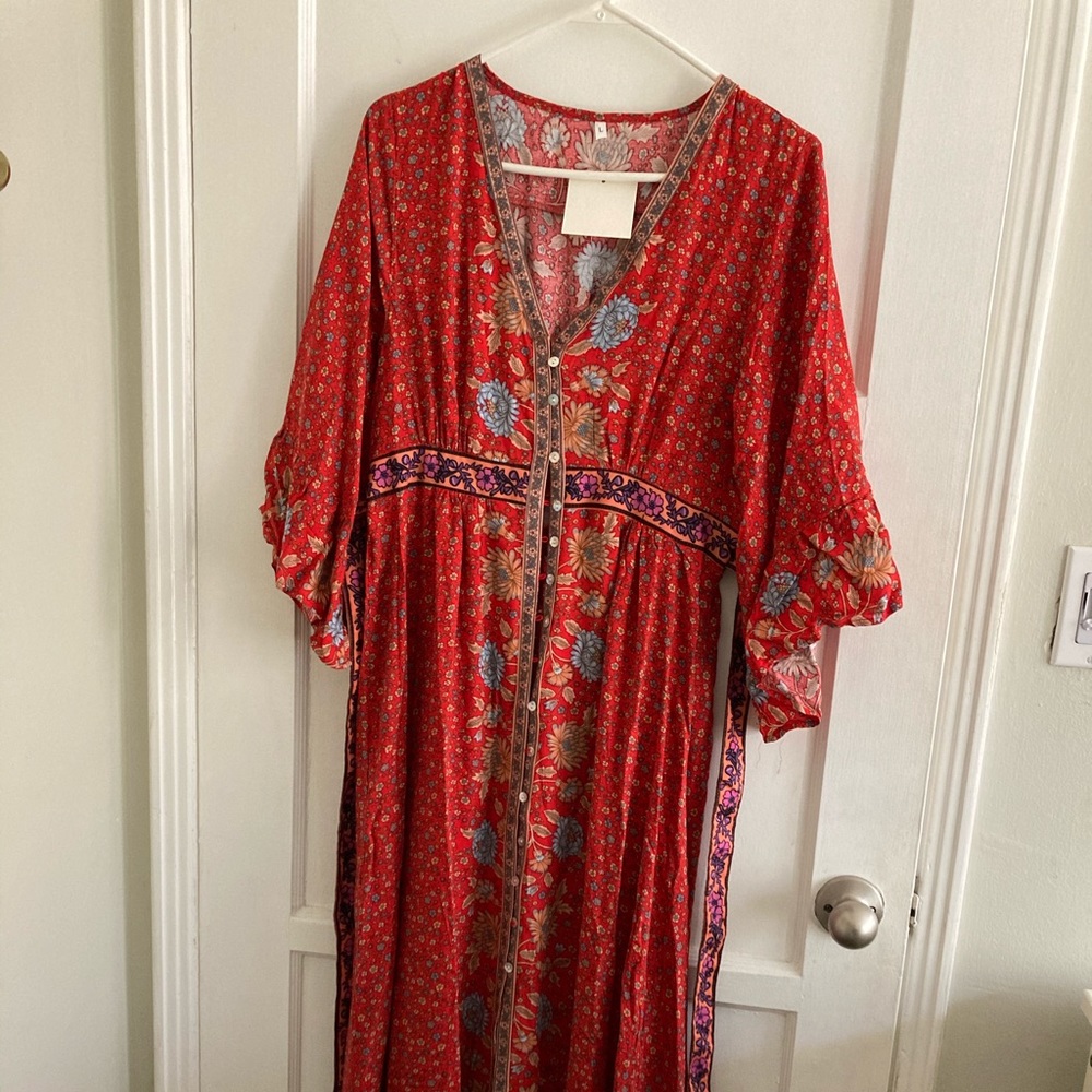 Boho peasant dress